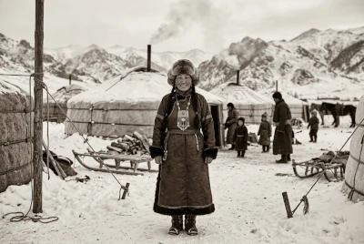 Family camp in the Darkhad valley